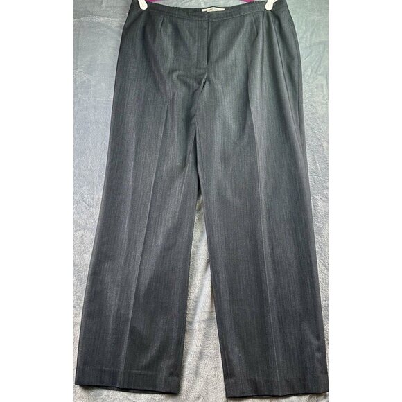 Jones Studio Pants - Jones Studio Separates Classic Fit Pants Women's Size 16W Charcoal Poly Elastic